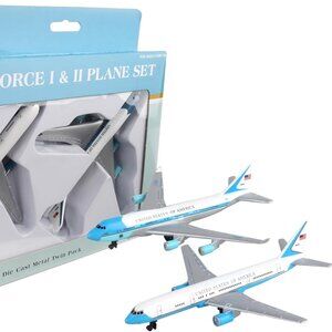 Air Force One 2 Plane set Air Force One and Air Force Two, Blue and White